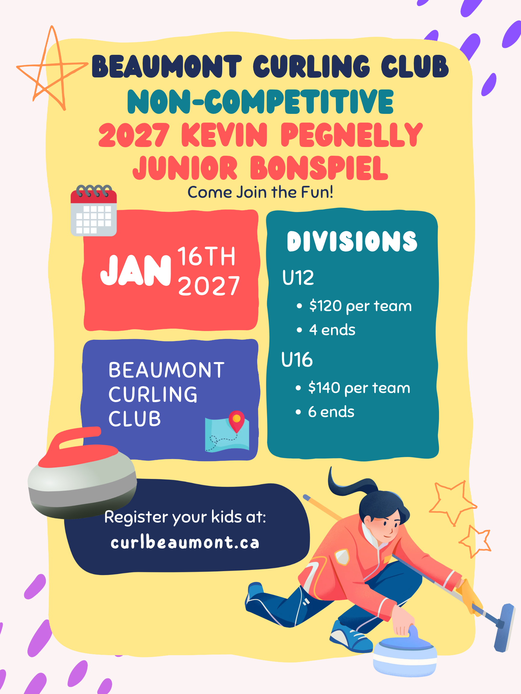 Junior Bonspiel Poster